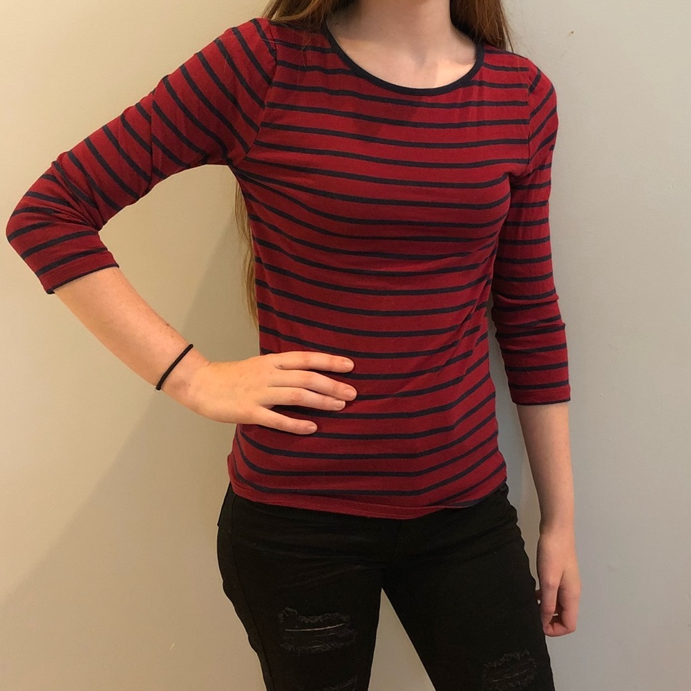 Stripped Long Sleeve Shitt